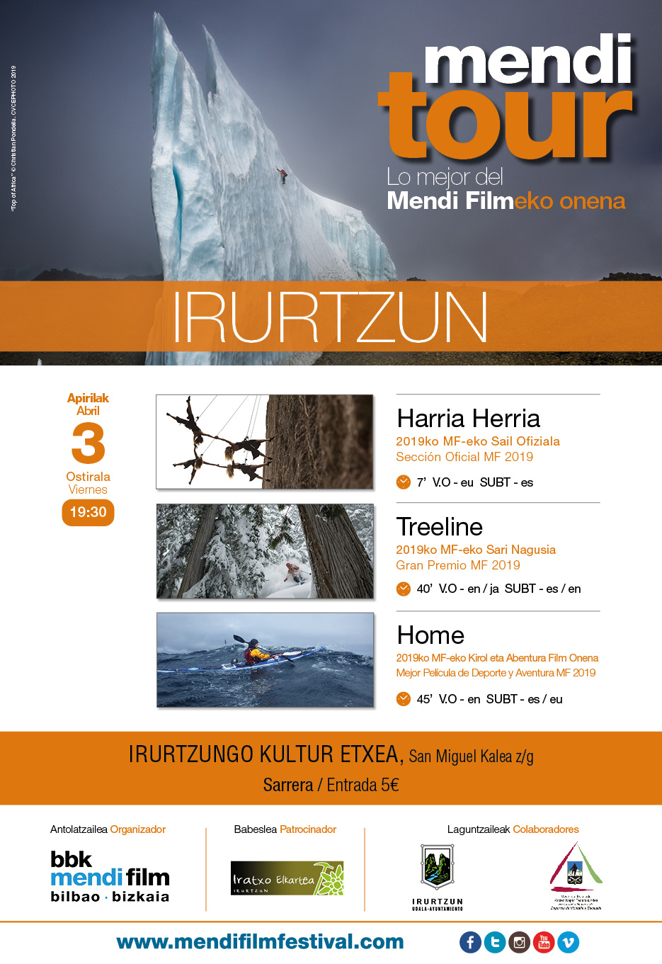 MENDI TOUR en IRURTZUN, lo mejor del Mendi Film de Bilbao